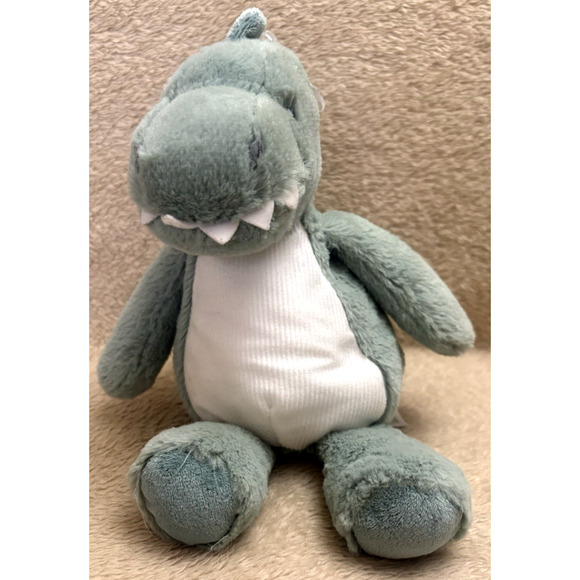 Carter's Baby Light Green & White Dinosaur Bean Bag Plush Toy - Just One You Tag - Picture 2 of 6